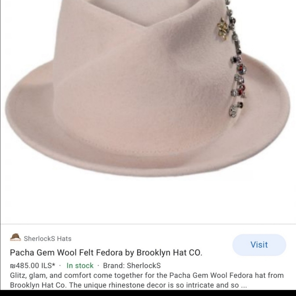 NWOT Brooklyn Hat STUNNING!! - Picture 7 of 7